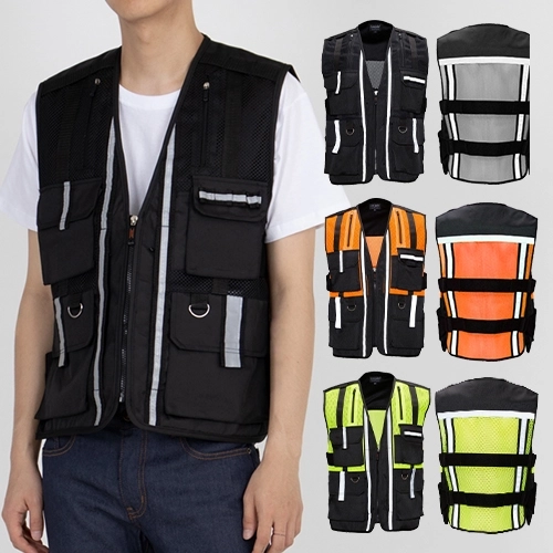 안전 고휘도 배달 조끼 L-3XL, 남자 여자 조끼