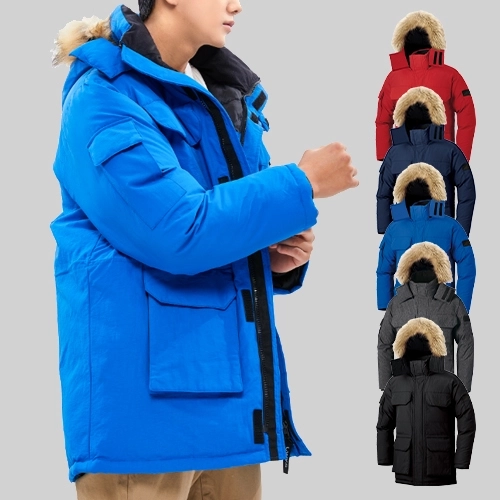 남성 여성 탈부착 후드 방한 패딩 M-4XL