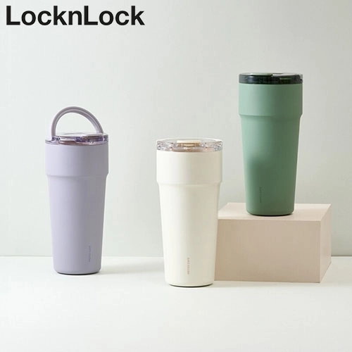 락앤락 4419 메트로 카페 탑핸들 세라믹 텀블러 900ml