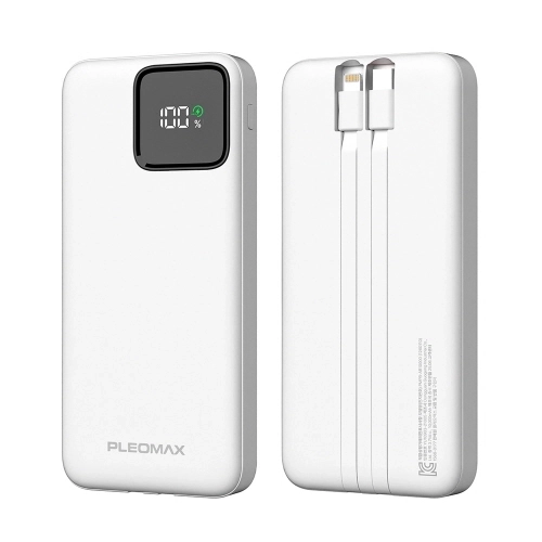 플레오맥스 20W PD 2in1 케이블 일체형 보조배터리 10000mAh