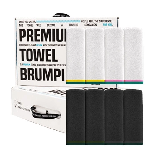 [4Towel] 브룸피 뱀부 프리미엄 타올 40수 200g 기프트 세트