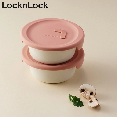 락앤락 C304S2 바로한끼 도자기 국용기 600ml 2P 세트