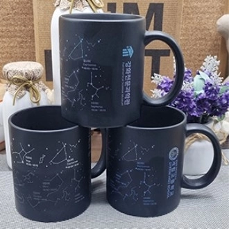 별자리 아이스변색 무광올블랙 머그컵