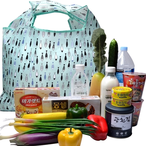 왕큰 포켓 시장가방