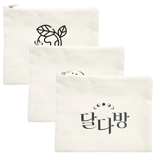 [옥스포드] 생지 지퍼파우치 (대형)