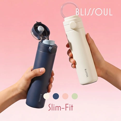 락앤락 3419 블리쏘울 이지캐리 슬림핏 원터치 텀블러 400ml