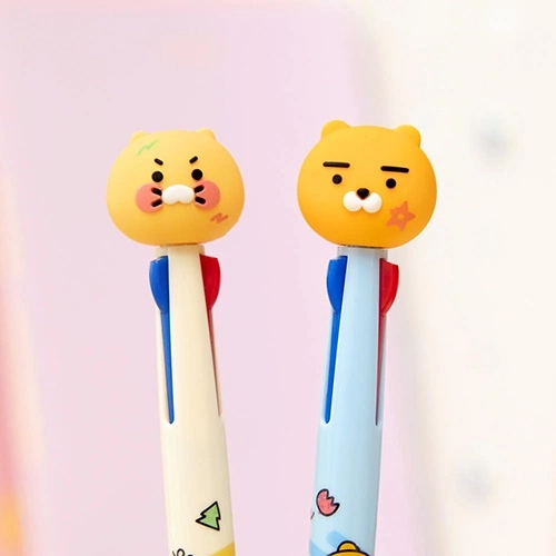 피규어 캐릭터 3색 볼펜 0.5mm
