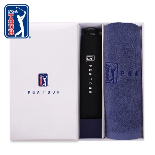 PGA 3단 엠보선염 바이어스 우산 + 150g 세면타올세트
