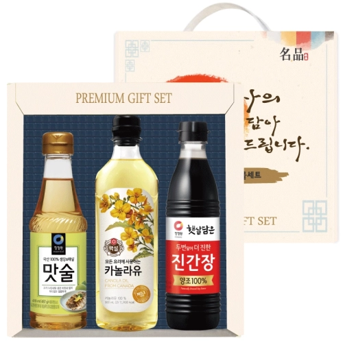 프리미엄 선물세트 3p 2호 (백설올리고당, 청정원카놀라유, 청정원맛술)