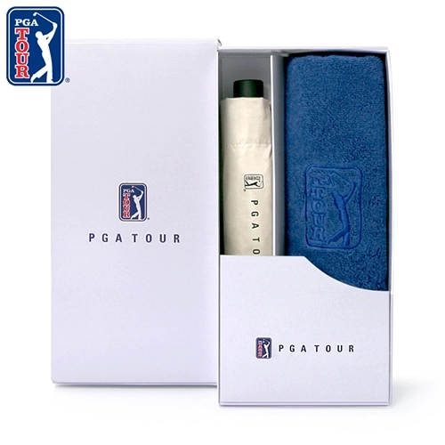 PGA 3단수동 카본 립스탑 암막 우양산+170g 면사타올 세트