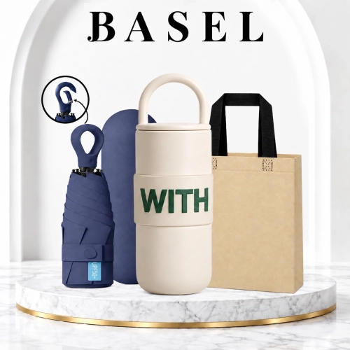 바젤 라이프캐리 텀블러 550ml 이중구조 + 고리형 5단 양우산