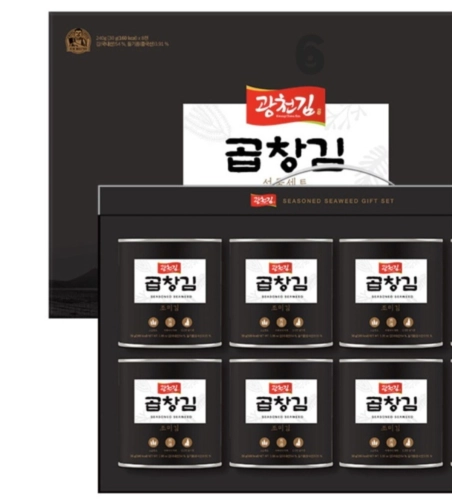 맛있는 곱창김 광천김 6캔 설선물 김세트