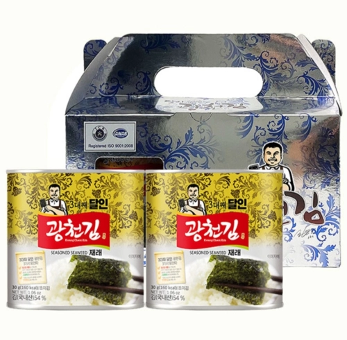 맛있는 광천김 2캔 선물세트