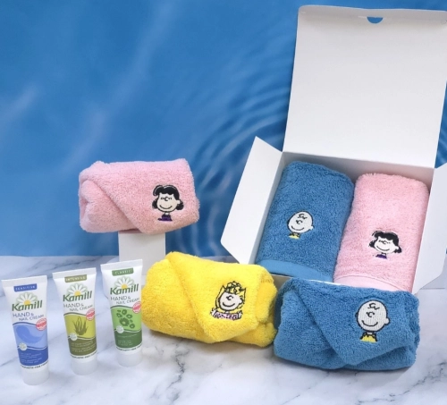 독일산 카밀 핸드크림+송월 타올 스누피 선물세트