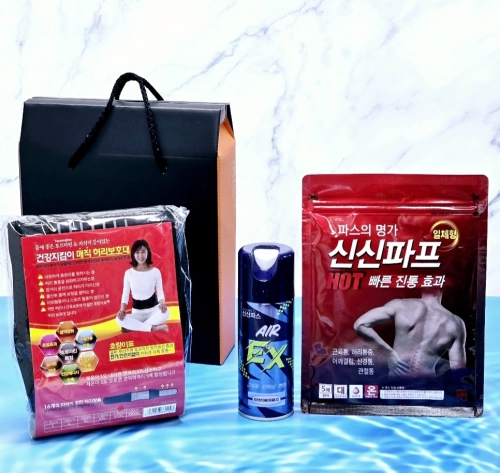 신신파프 신신제약 신신파스 5매+뿌리는 에어파스+자석 허리 보호대