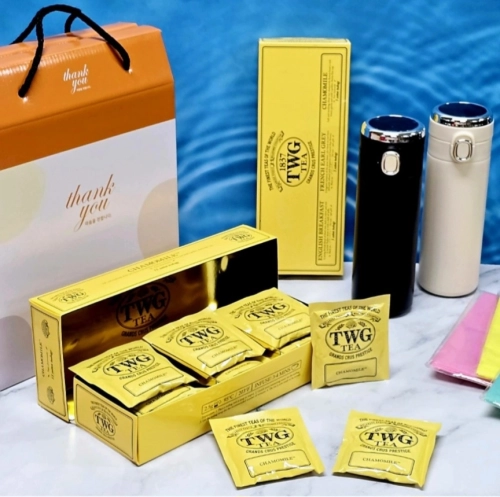TWG 티백15p+온도 텀블러+선풍기 선물세트