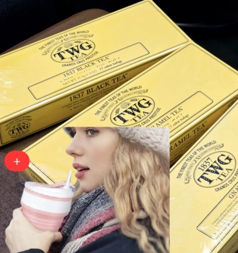 TWG 카모마일 허브티 티백(디카페인 허브차15개입+보온 보냉 접이식 텀블러)