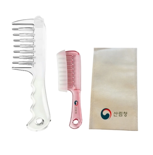 옥 두피마사지 빗 괄사 머리관리기 굿즈 인쇄제작