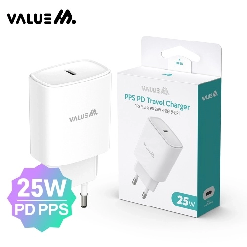 뉴에이커 25W PD3.0 고속충전 분리형 충전기 케이블 미포함 TC25W