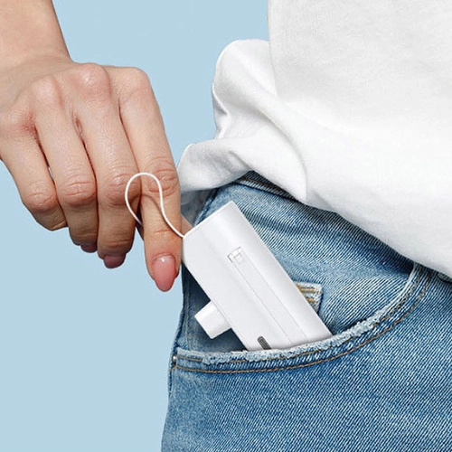 뉴에이커 2in1 듀얼 충전 일체형 미니 보조배터리 5000mAh SM-ST-30