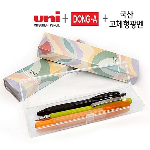 동아 제트샤프 0.5mm 뉴 칼라 고체 형광펜 세트 제트스트림 볼펜 0.7mm