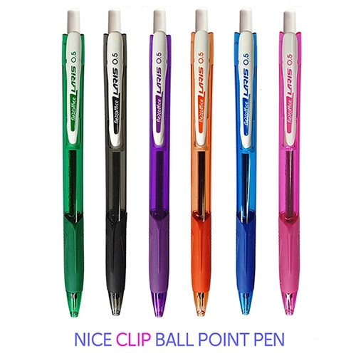 0.5mm 나이스 볼펜 클립형 1개