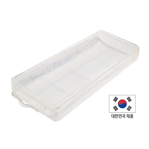 국산 안개투명 PP 사각필통 1개