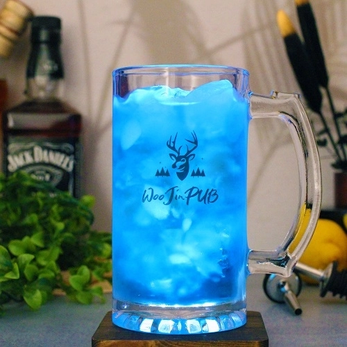 유리잔 얼음잔 홈카페 업소 진 맥주 유리잔 500ml