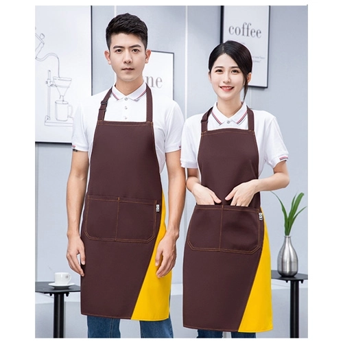 생활방수 H형 투톤 컬러 심플 앞치마