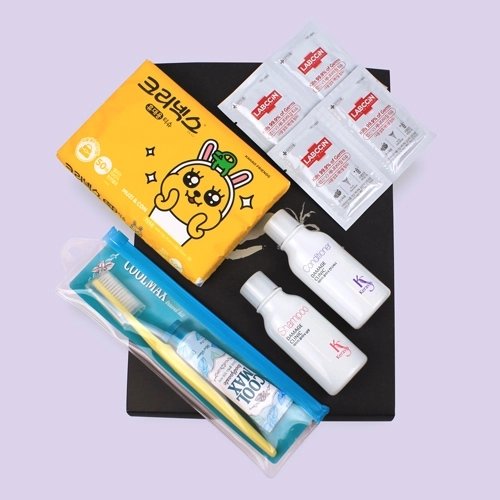 크리오 초극세모 양치세트 외 여행용세면도구