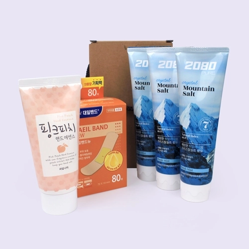 히말라야 크리스탈솔트 3매입 대일밴드 대용량 80매 7종 크라프트끈케이스