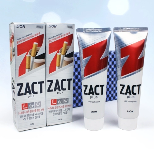 커피 흡연의 흔적 ZACT 작트치약 150g 2개 세트 + 포장지 포장 포함