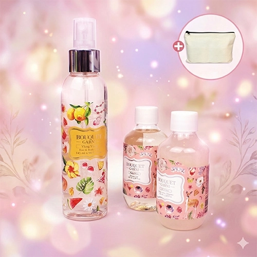 부케가르니 샴푸 100ml + 바디워시 100ml + 바디미스트 145ml