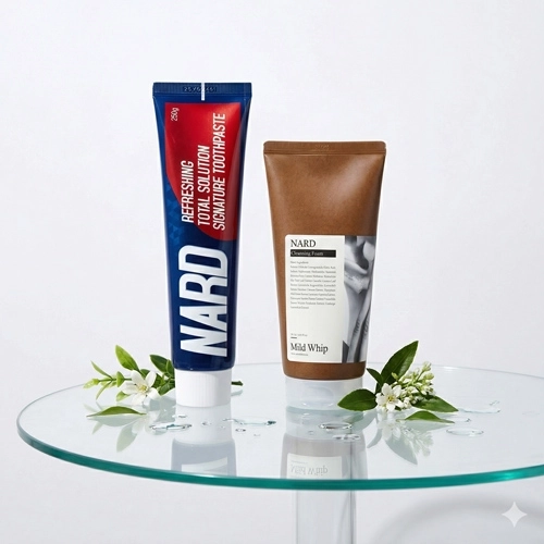 Nard 나드 클렌징폼 180ml + 치약 리프레싱 치약 250g