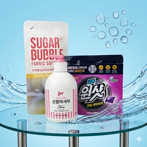 애경 울샴푸 손빨래세제 캡슐세제 세탁세제 3종세트