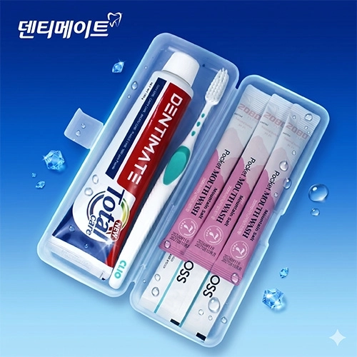 덴티메이트 휴대용 치약 칫솔 7종세트