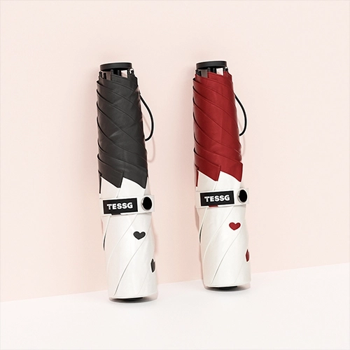 테스지 하트 브리즈 초경량 미니 우양산 암막 3단 양우산