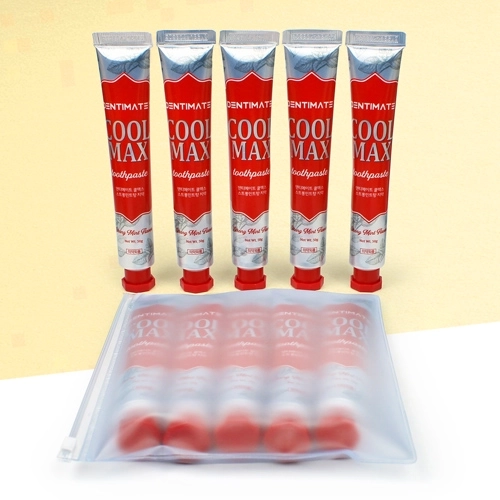 크리오 쿨맥스 스트롱 민트향 치약 50g 5개 + 지퍼백
