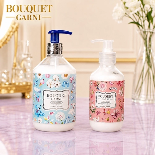 부케가르니 바디로션 520ml + 핸드로션 280ml +끈케이스