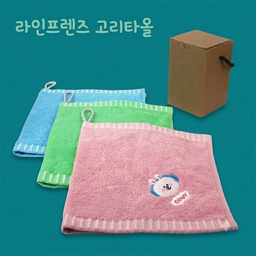 라인프렌즈 코마사 40수 핸드타올 1P + OPP포장 + 끈케이스 추가 별도문의