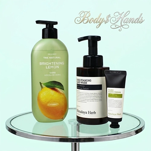 LG생활건강 바디워시 레몬 480ml + Nard 나드 핸드워시 500ml + 핸드크림