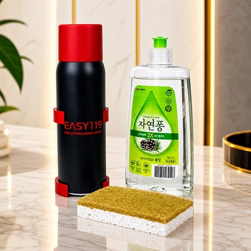 주방용 소화용구 + LG생활건강 주방세제 500ml + 친환경 코코넛 수세미