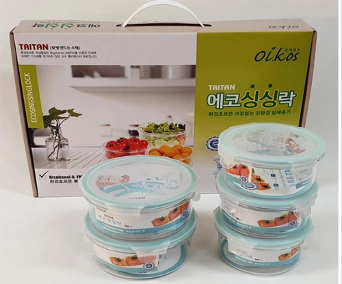 에코 싱싱락 밀폐용기 10P 젖병소재 트라이탄