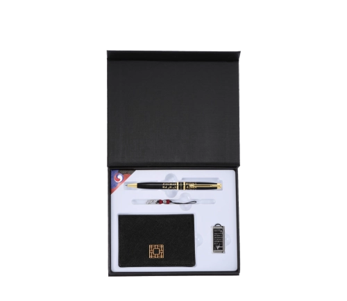 훈민정음 볼펜+완자문 소가죽 명함지갑+훈민정음 자개 USB 3종 세트