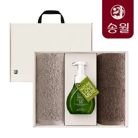 뉴컬러무지 2매 X 러브메레 핸드워시 세트