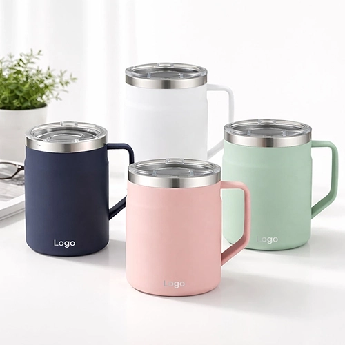 웰세스 이중 스텐 머그컵 550ml [W5502] 1P 보온 보냉 컬러 캠핑 등산 사무실 판촉 각인 컬러 머그