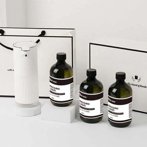 웰세스 WG-103G 젤 주방세제 자동 디스펜서 1개 + 리필 3개 (500ml) 세트