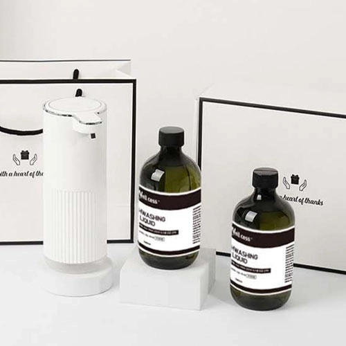 웰세스 WG-102G 젤 주방세제 자동 디스펜서 1개 + 리필 2개 (500ml) 세트