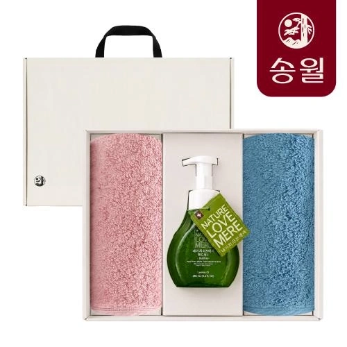 코마40수180g 2매 X 러브메레 핸드워시 세트