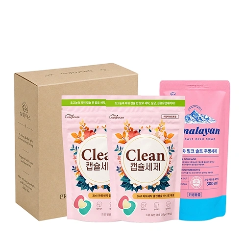[살림어스] 주방세제(300ml)+클린캡슐세제7입2p